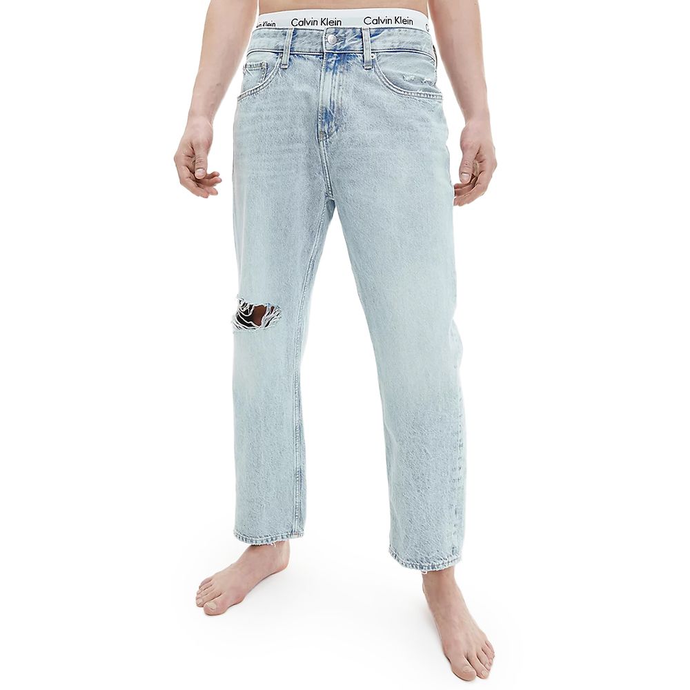 

Джинсы и брюки из светло-голубого хлопка Calvin Klein Jeans