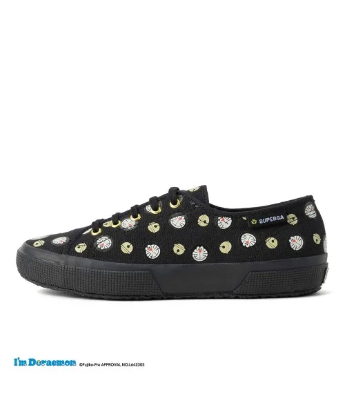 Кроссовки SUPERGA 2725 DORAEMON PRINT коллаб черные — фото 2