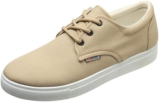 

Мужские тканевые кеды Модные кроссовки Повседневные оксфорды Дышащие обувь для тенниса, тренировок, спортзала, джоггинга, прогулок и бега Generic, бежевый