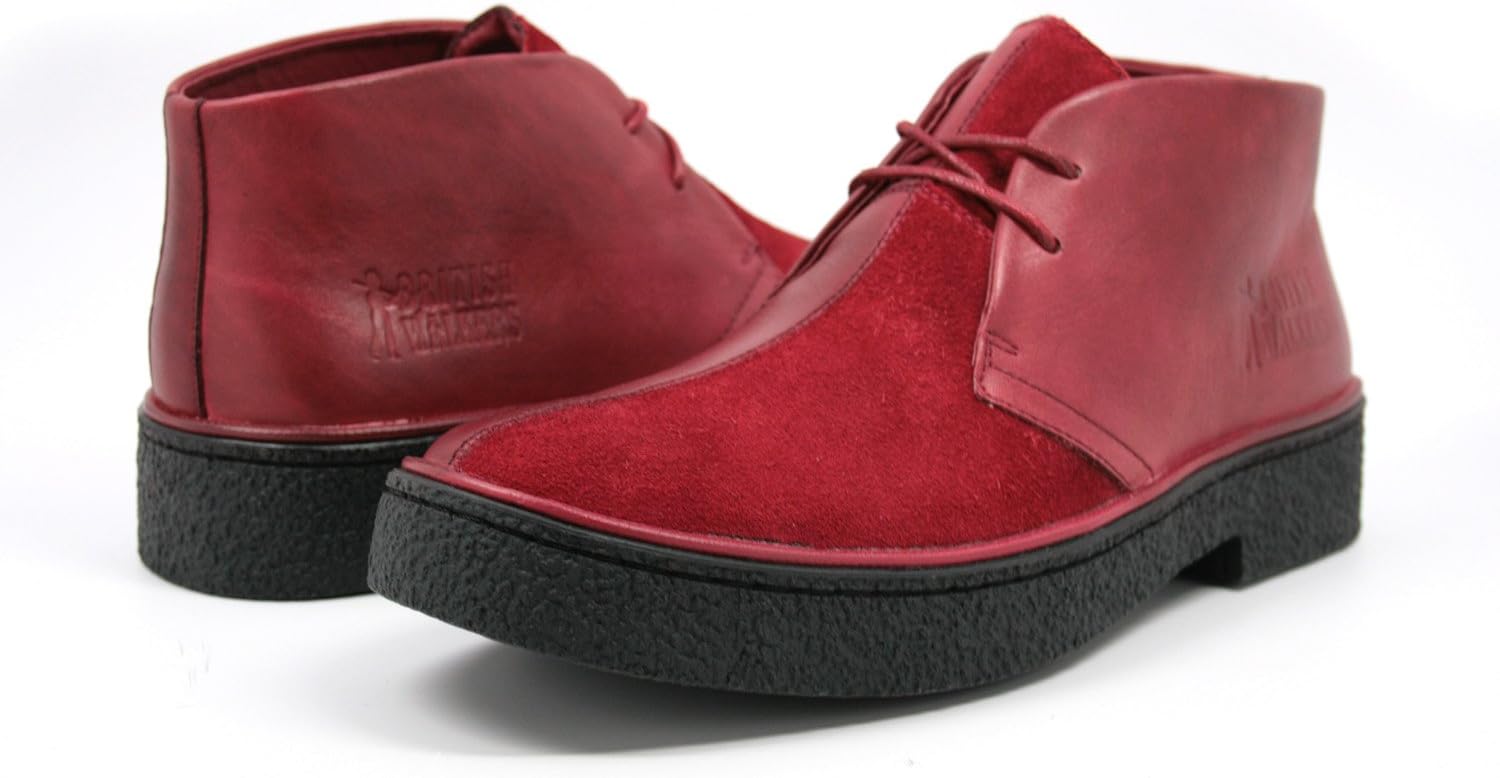 

Оригинальные мужские высокие ботинки Chukka Playboy от British Walkers British Collection, винный