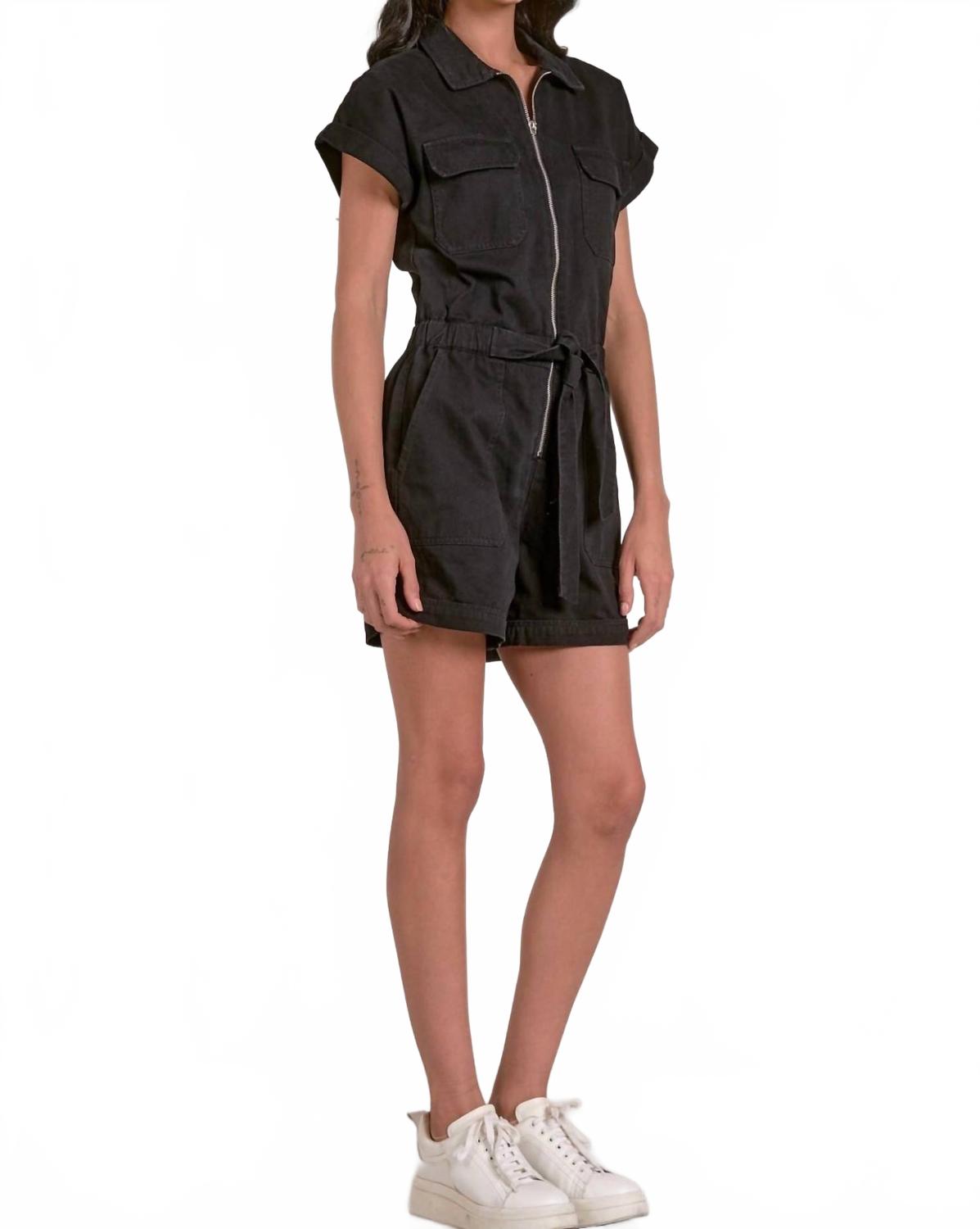 

Перри комбинезон на молнии черный ELAN