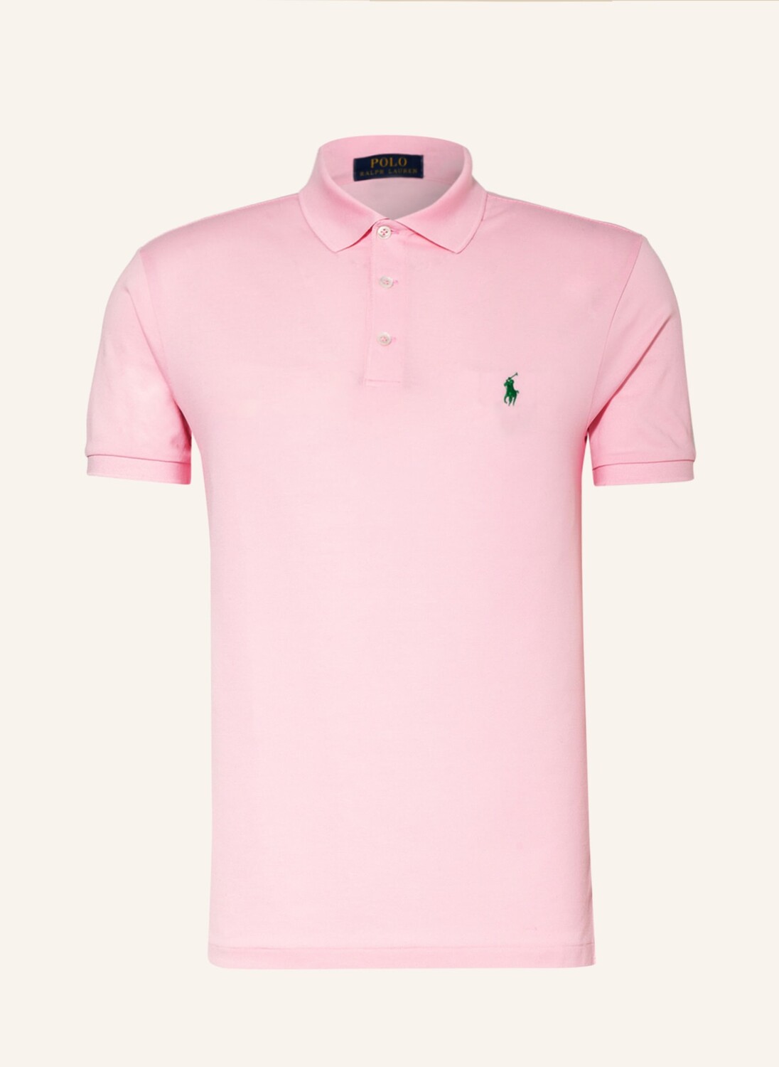 

Рубашка-поло узкого кроя из пике POLO RALPH LAUREN, светло-розовый