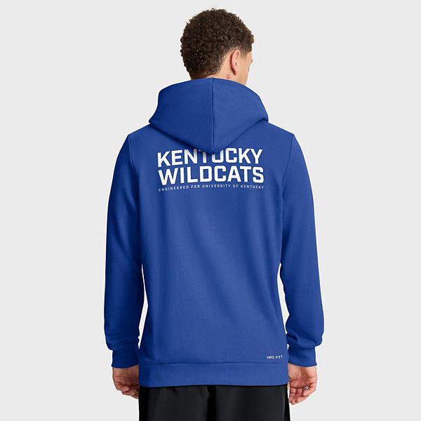 Мужская толстовка с полной застежкой-молнией royal kentucky wildcats 2025 sideline standard issue dri-fit Nike — фото 3