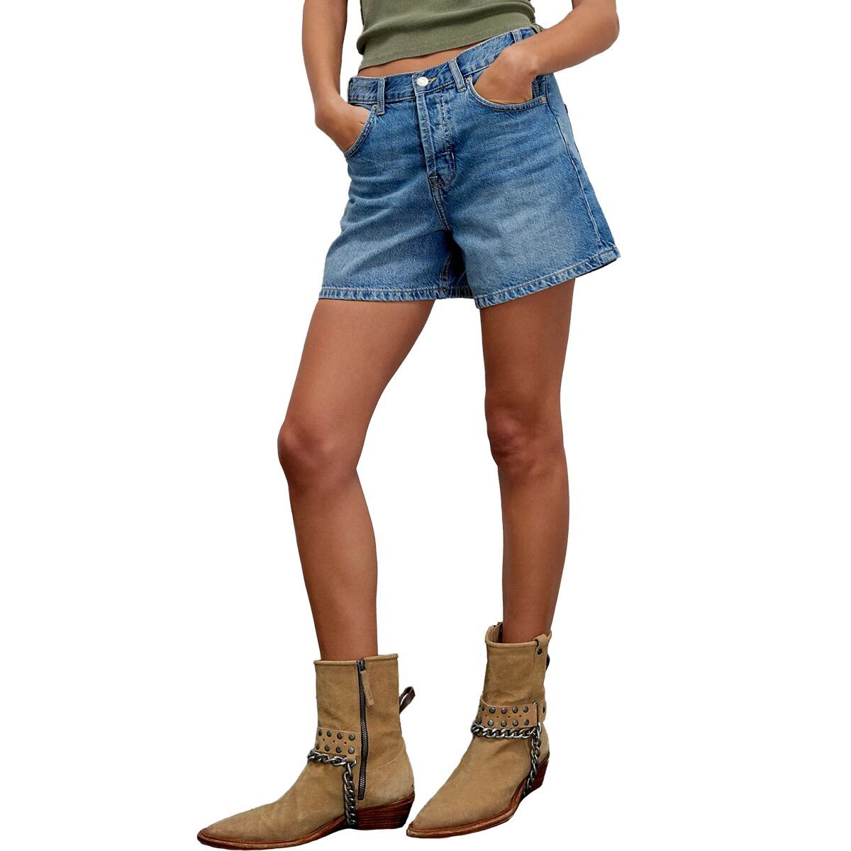 

Джинсовые шорты Tippi Free People, цвет in your town