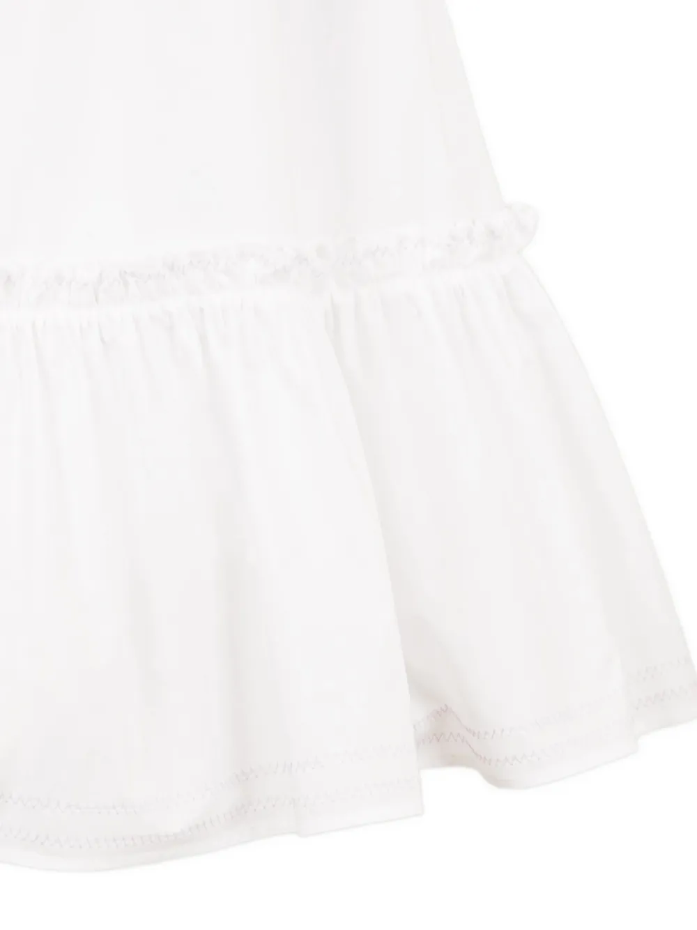 Платье с ярусами и зигзагообразной отделкой Missoni Kids, белый — фото 3