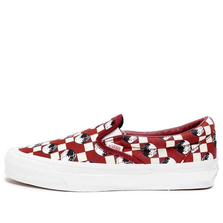 

Кеды Vans slip-on OG Classic 'Red White', белый
