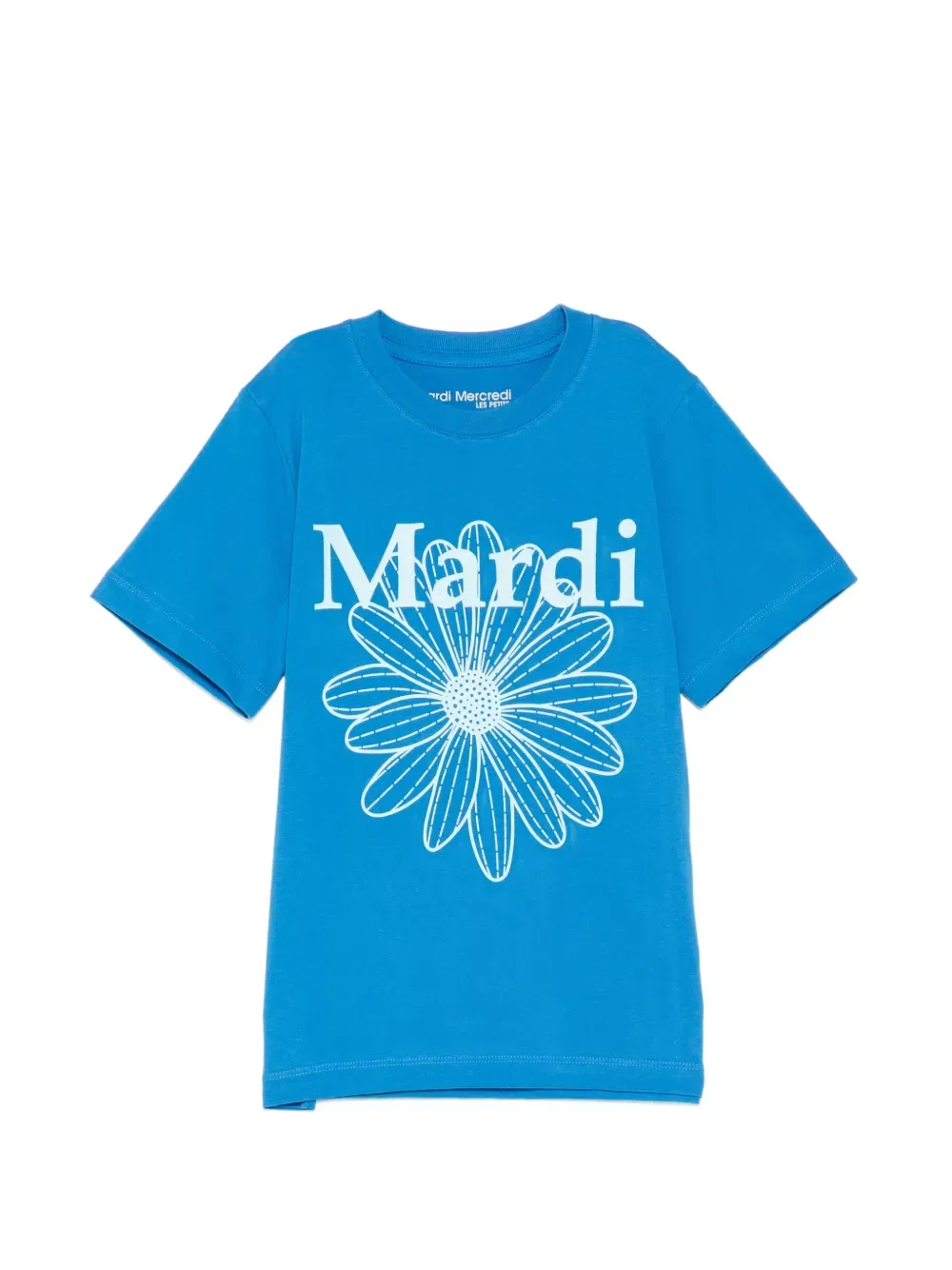 Футболка с вышивкой Flowermardi Mardi Mercredi Les Petites, синий