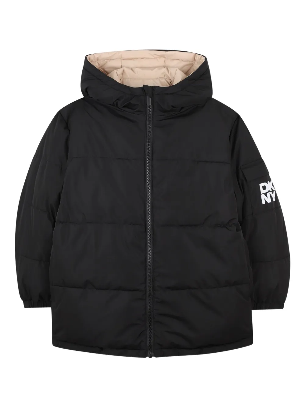

Пуховик с капюшоном Dkny Kids, нейтральный