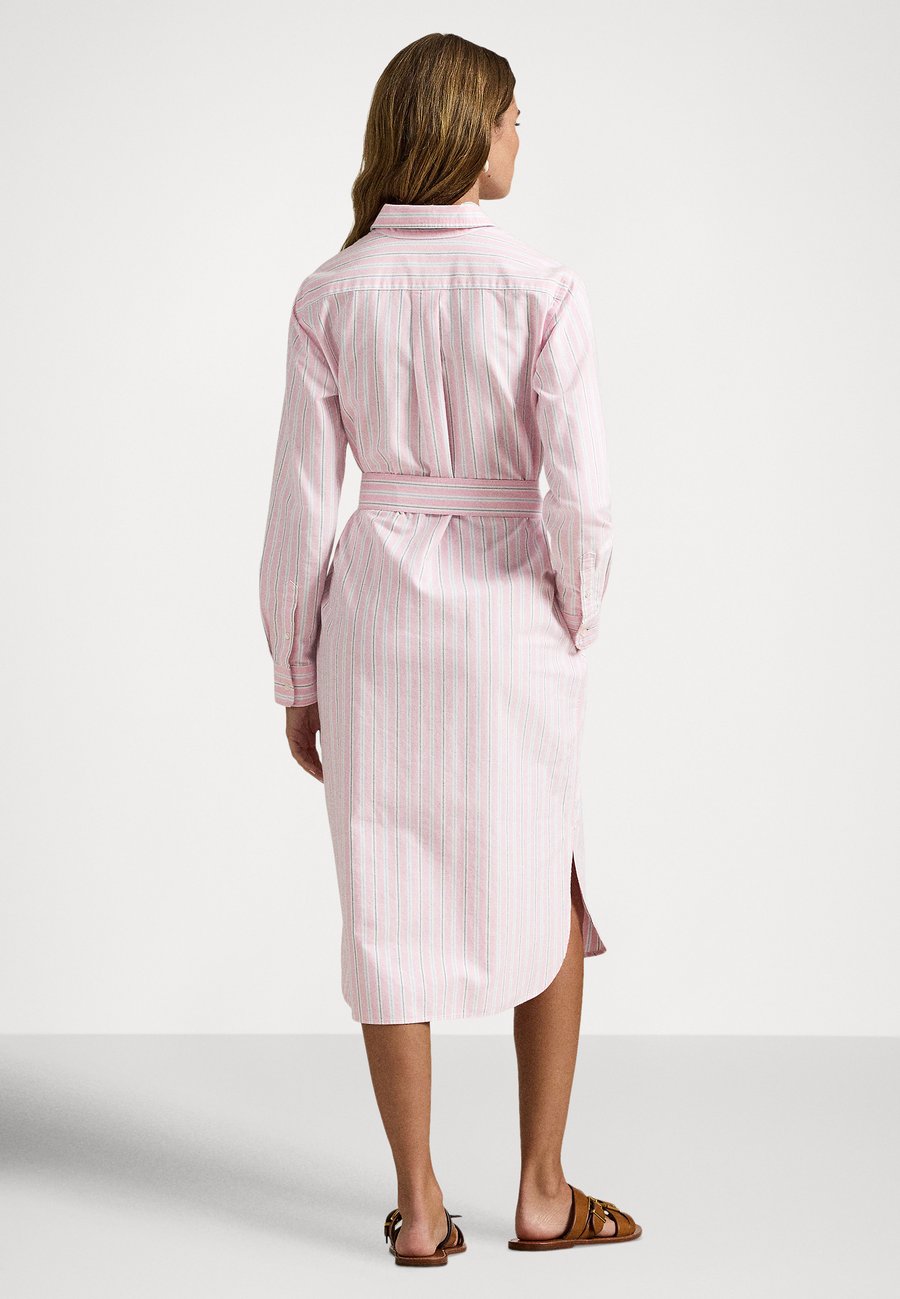 Платье Polo Ralph Lauren STRIPED COTTON OXFORD BELTED SHIRTDRESS, 169 Pink Blue Multi/Pink — фото 3