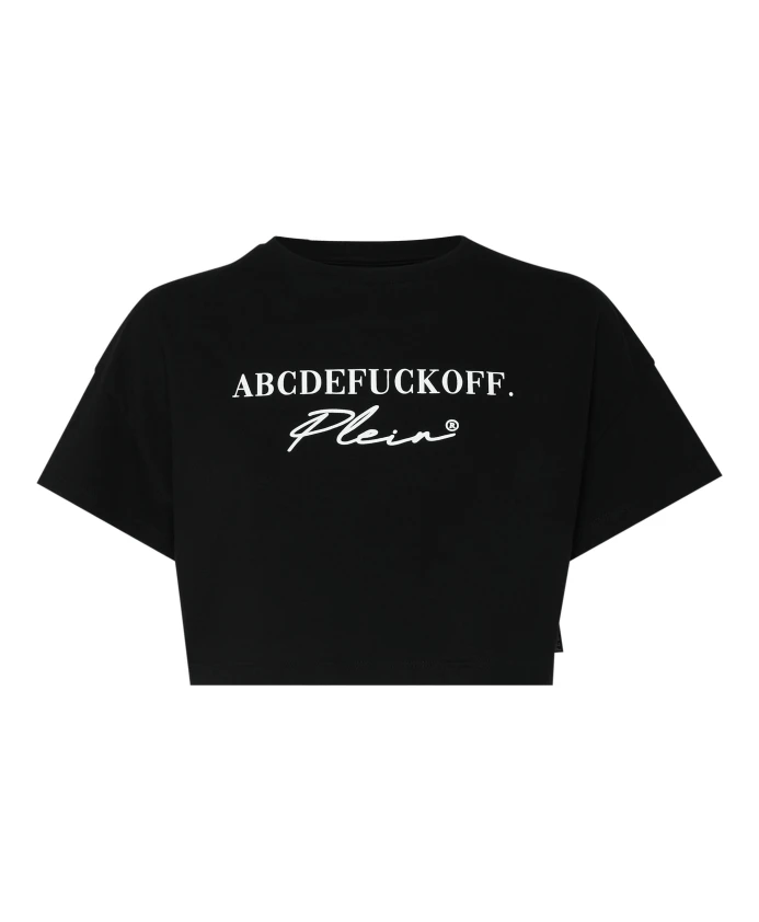 

Фирменная футболка с круглым вырезом Philipp Plein, черный