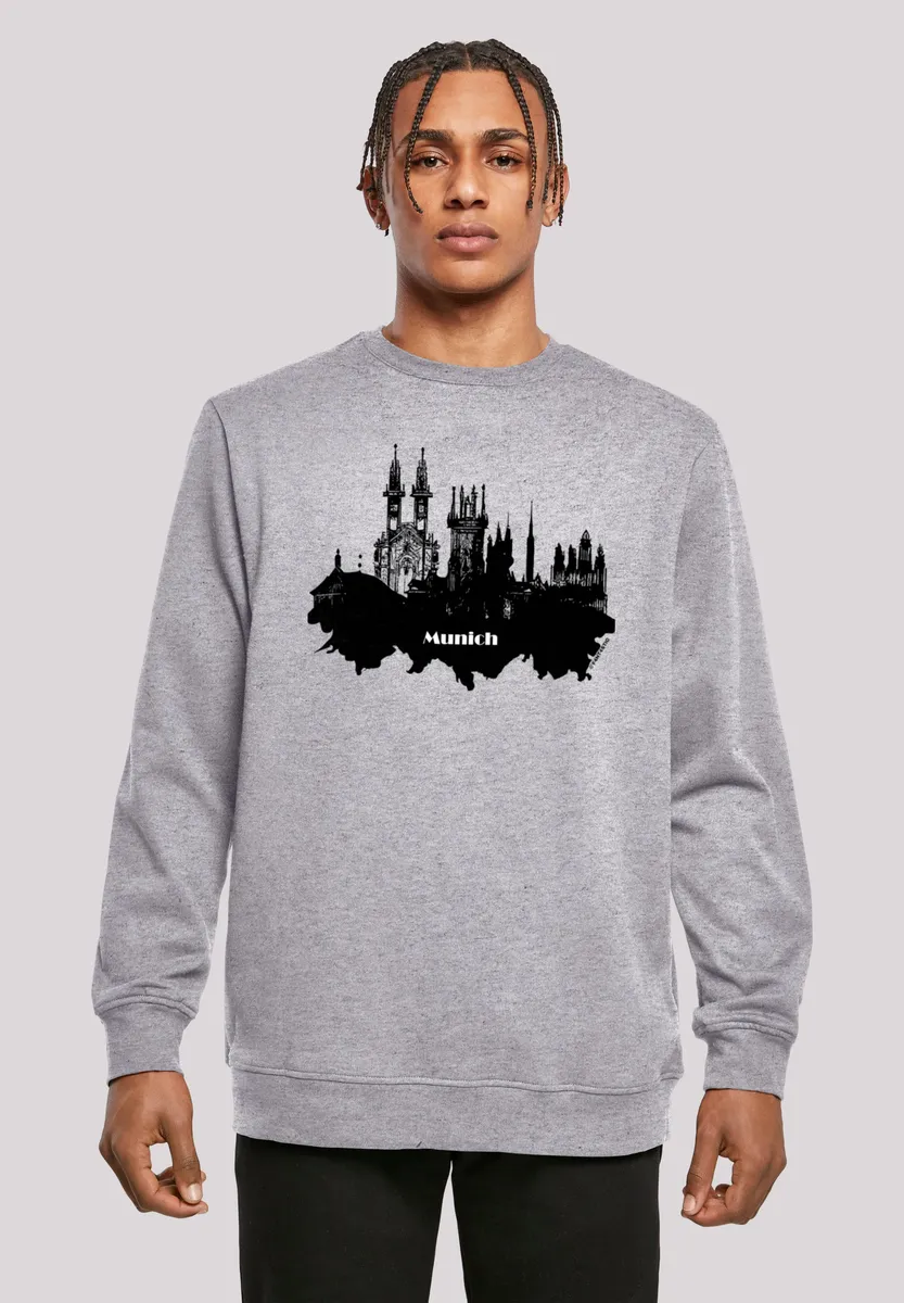 

Толстовка F4NT4STIC "Cities Collection - Мюнхенский горизонт", принт, серый