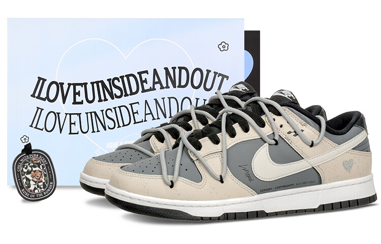 

Кроссовки Nike Dunk Skateboard Shoes Men Low-Top Gray