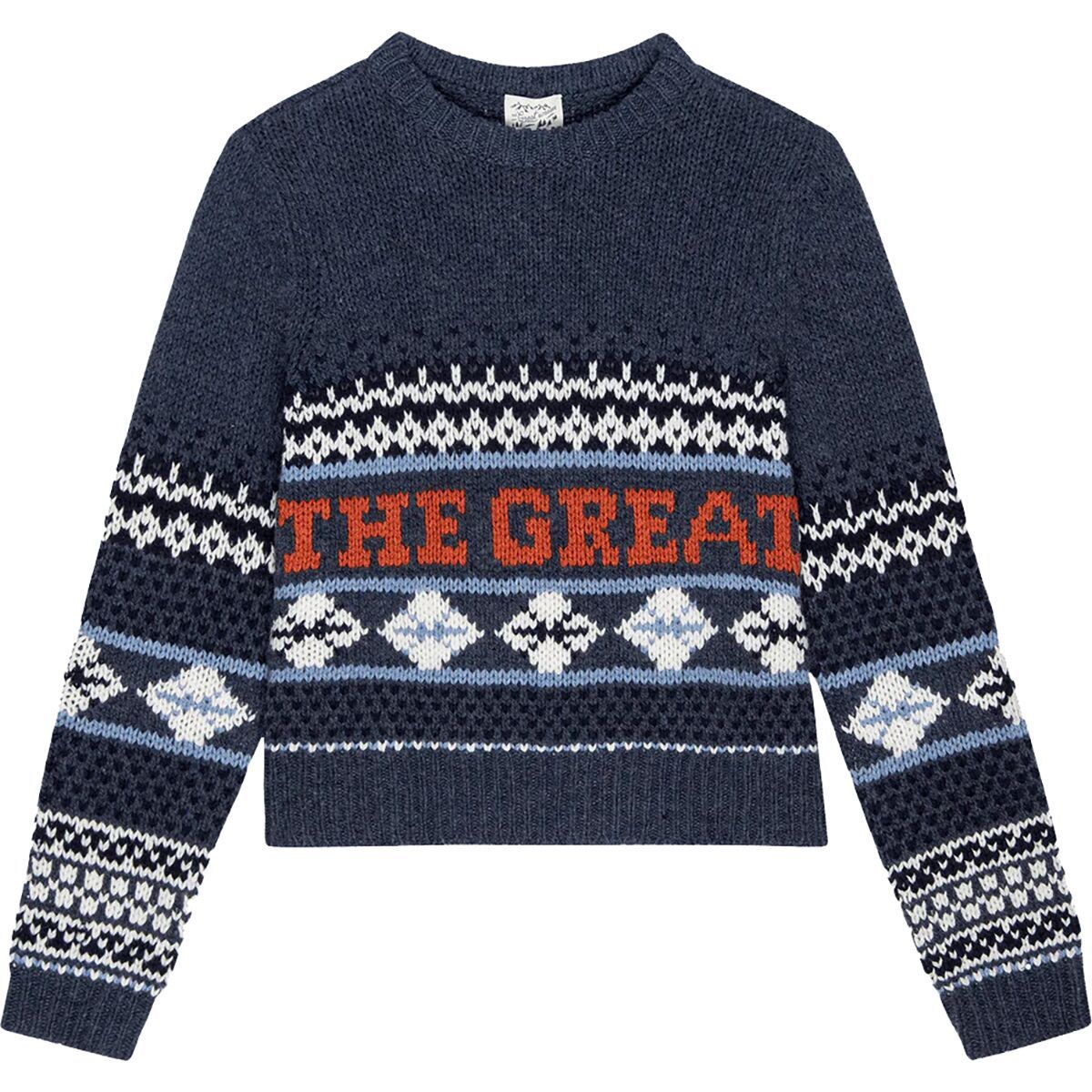 

Классический свитер с круглым вырезом The Great Outdoors, цвет deep sky fair isle