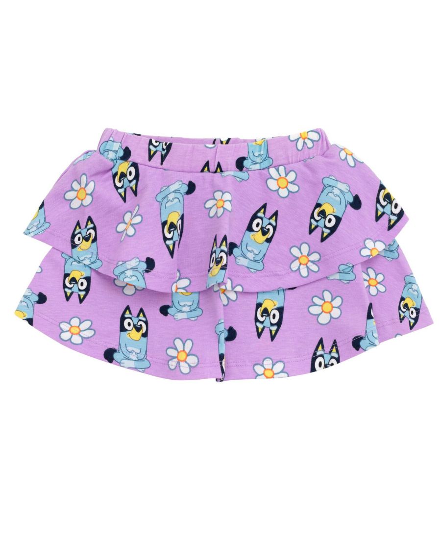 Комплект из двух юбок-шорт для девочек младшего возраста Bluey, Purple / blue — фото 4