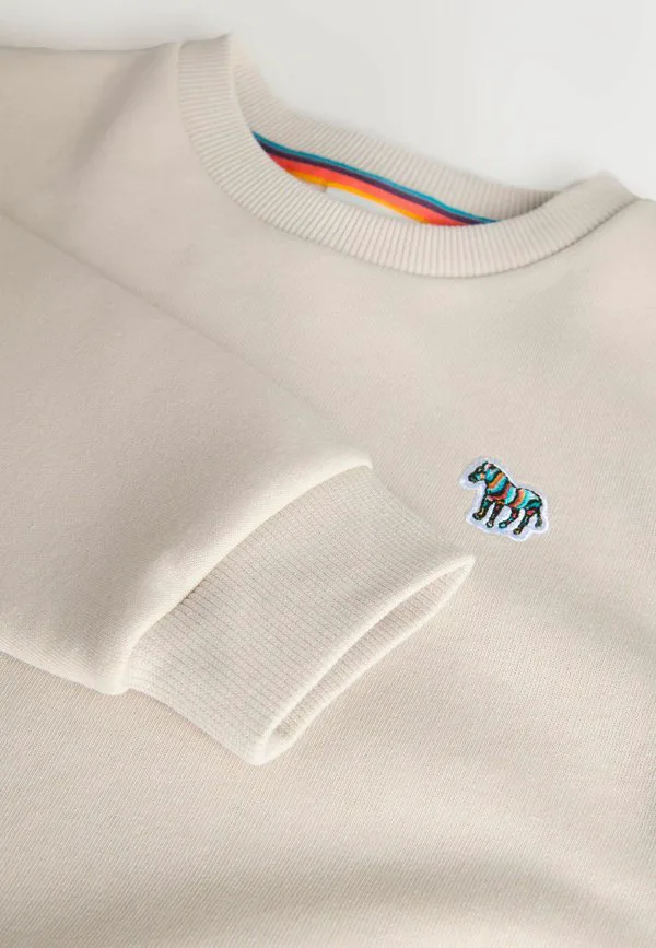 Толстовка с принтом зебры стандартного кроя Paul Smith Junior, Stone Black — фото 4