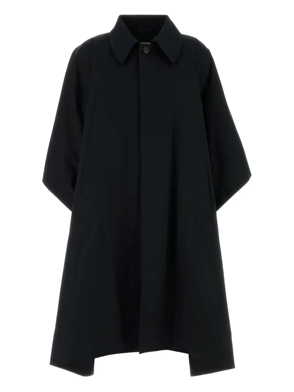 

Плащ из водоотталкивающего хлопкового габардина Mm6 Maison Margiela, черный