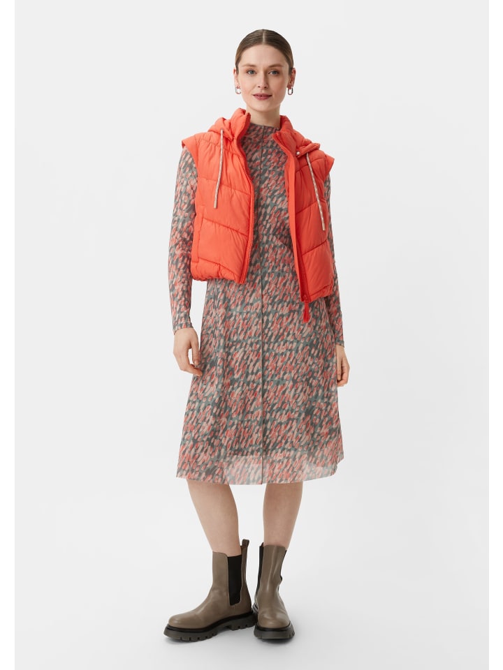 

Короткое платье comma CI Kleid kurz, цвет Mehrfarbig-olive-orange