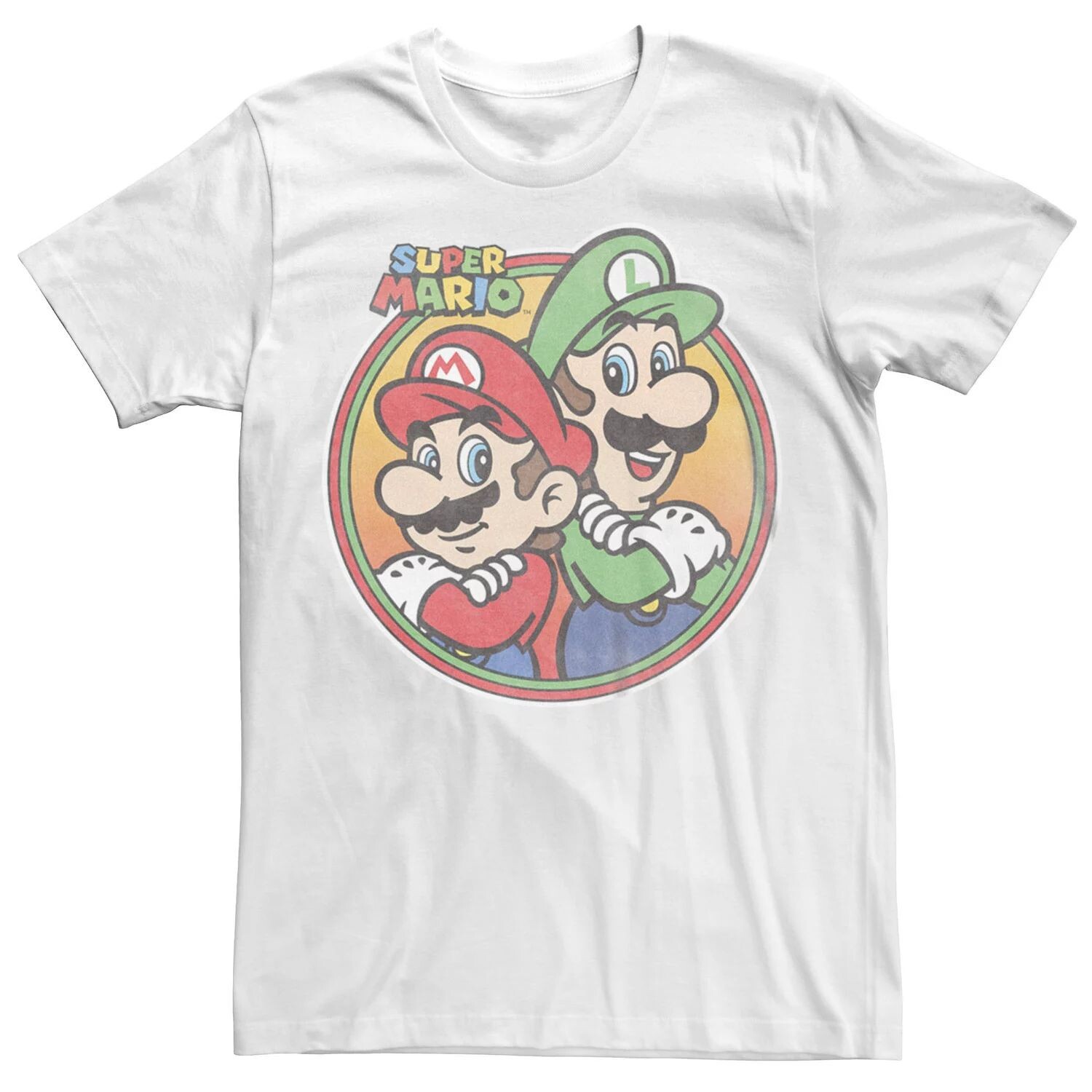 

Мужская футболка Nintendo Super Mario & Luigi Brothers Circle Licensed Character