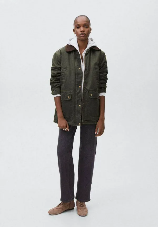 Короткое пальто для подростка Mango Kids, Green