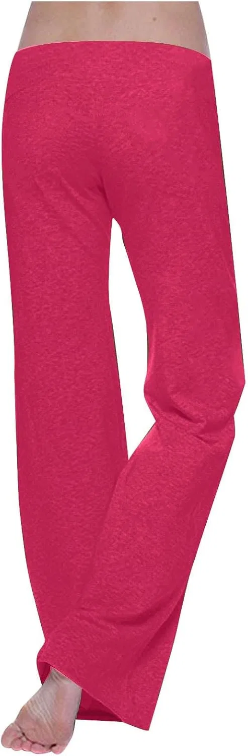 Широкие спортивные брюки с высокой талией на завязке, бренд Generic, цвет Hot Pink — фото 4