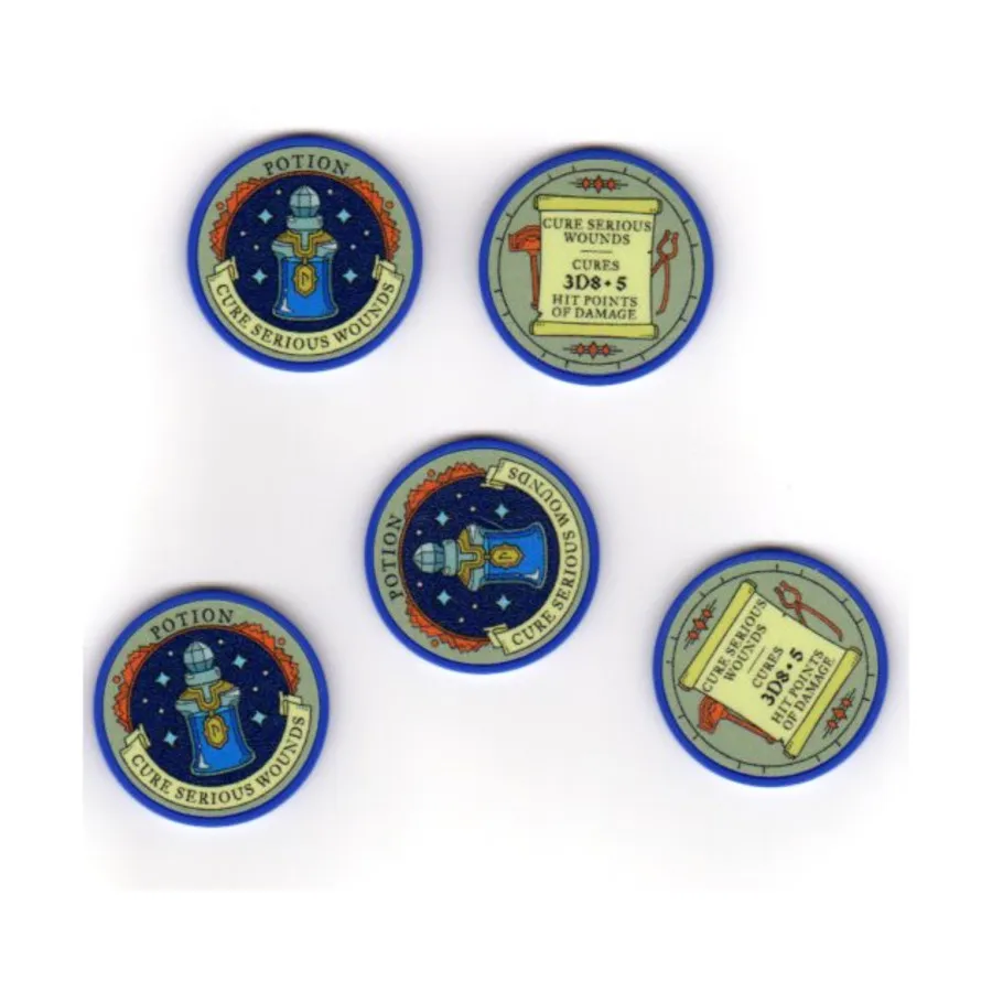 

Лечение серьезных ран (пластик), Potion Tokens & Accessories