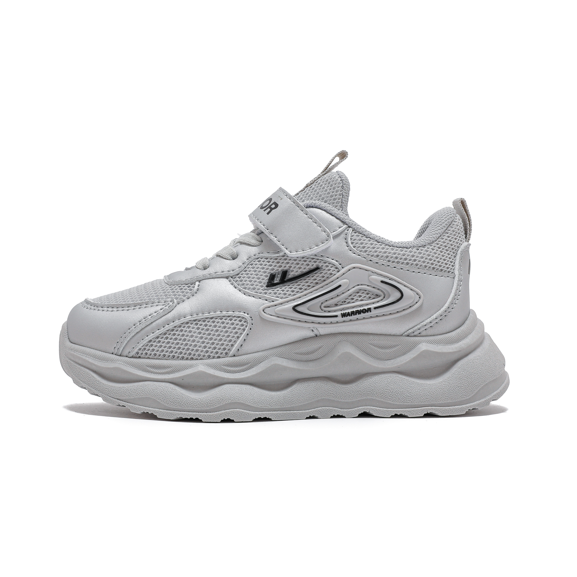 

Низкие детские кроссовки для бега WARRIOR, серебряный/серый