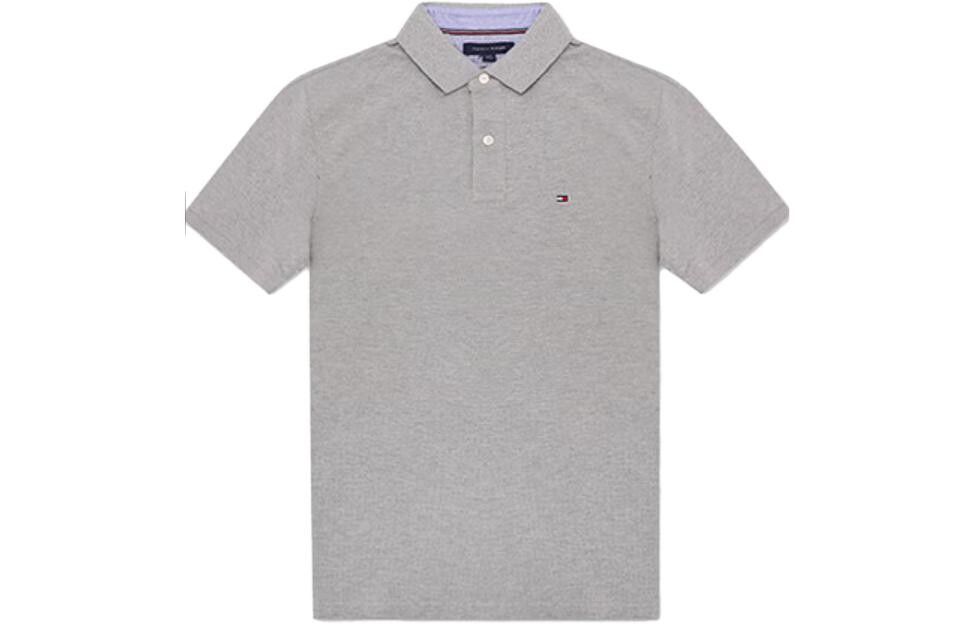 

Рубашка поло мужская серая Tommy Hilfiger, серый