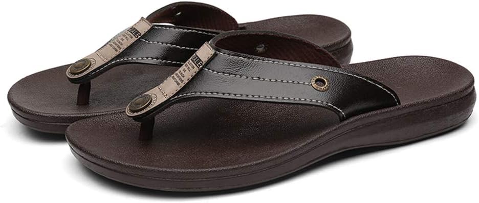 

Сандалии Bitiger для мужчин - модные пляжные шлепанцы, уличная и функциональная обувь для душа, для дома, коричневый