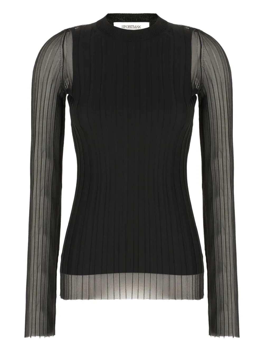 

Топ с длинными рукавами SPORTMAX, черный