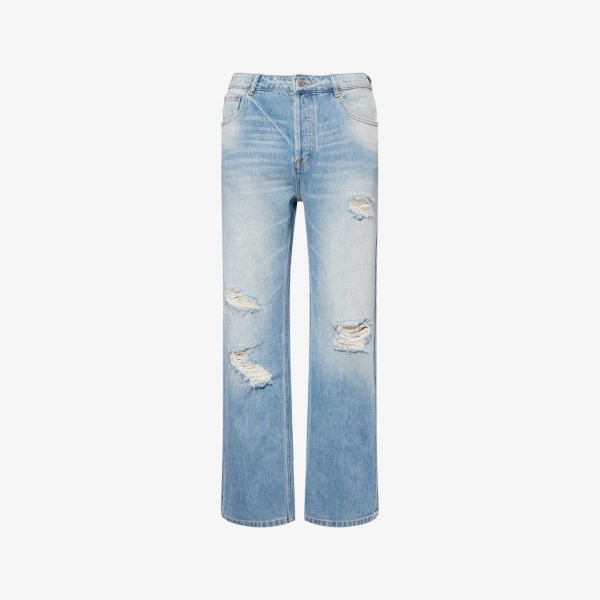 

Джинсы Cole Buxton с эффектом потертости, синий