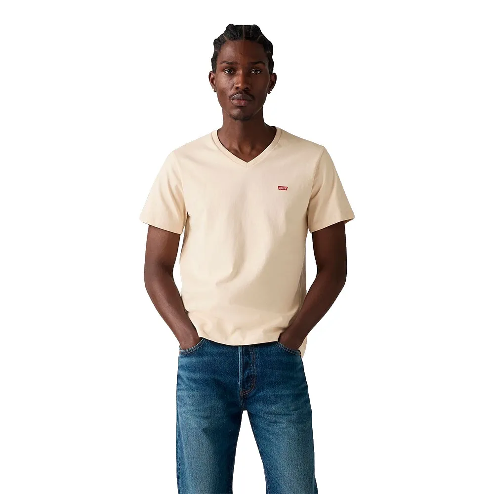 

Футболка Levi's The Original short sleeve v neck, желтый