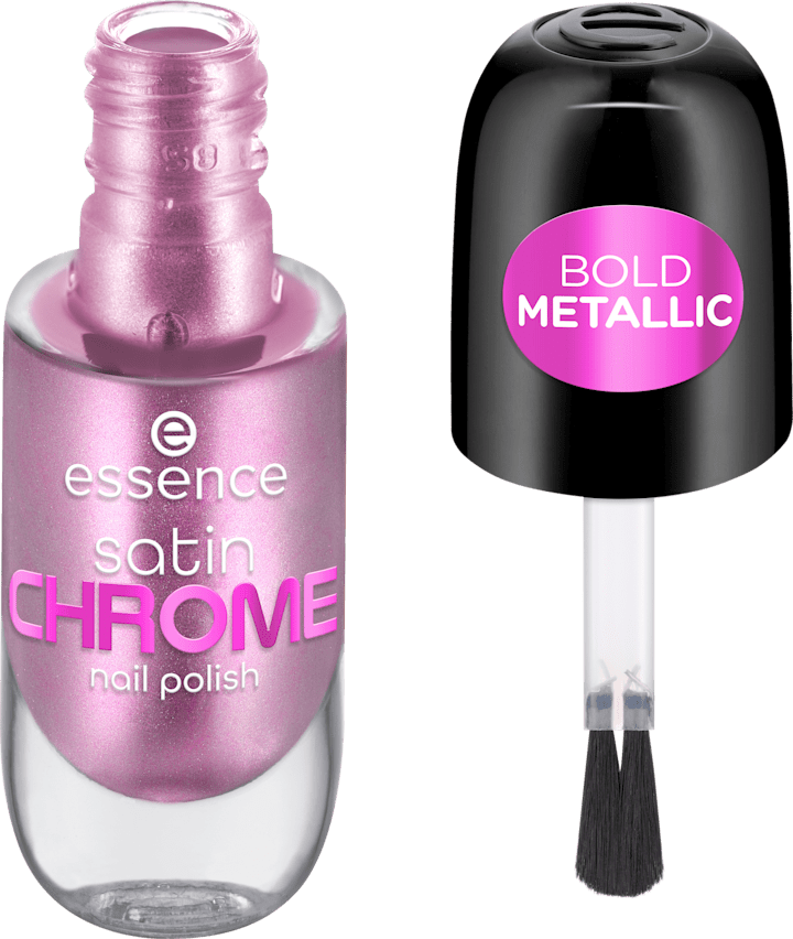 

Лак для ногтей essence Nagellack Satin Chrome 02 Artificial Pinktelligence, 8 ml