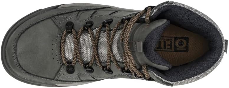 Мужские походные ботинки Oboz Burke Mid Leather B-Dry водонепроницаемые, серый — фото 4