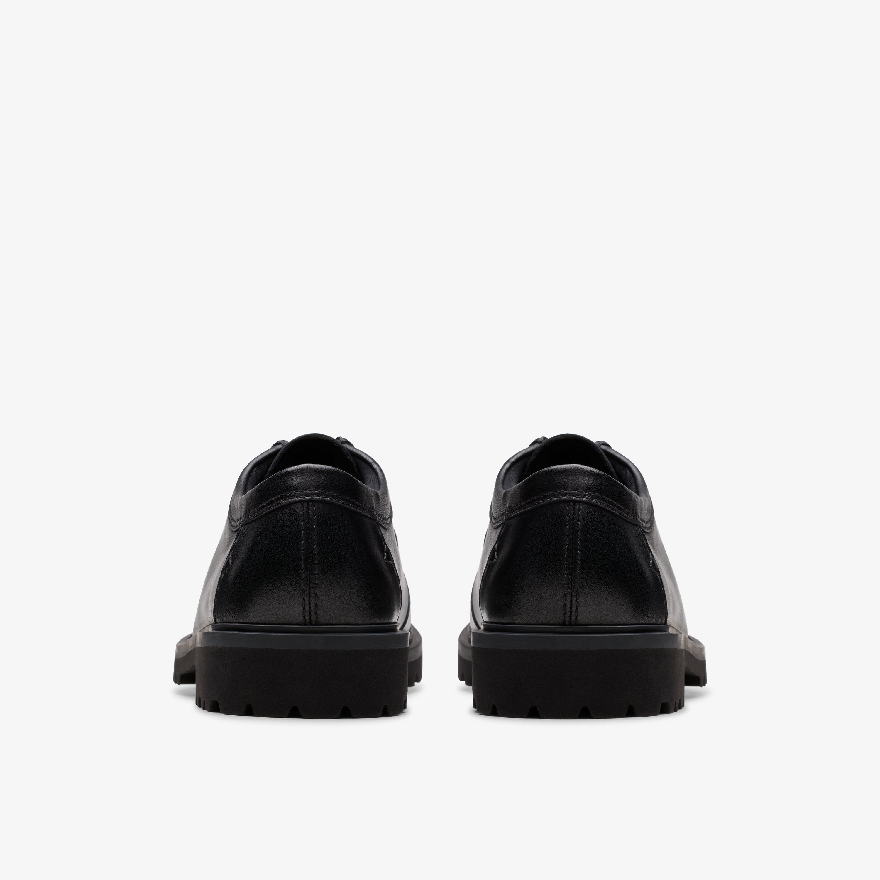 Туфли Бервикский шов Clarks, Black Leather — фото 3
