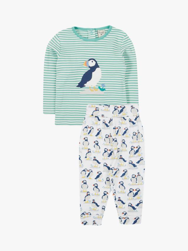 

Комплект топа и брюк из органического хлопка baby frankie Frugi, цвет Moss