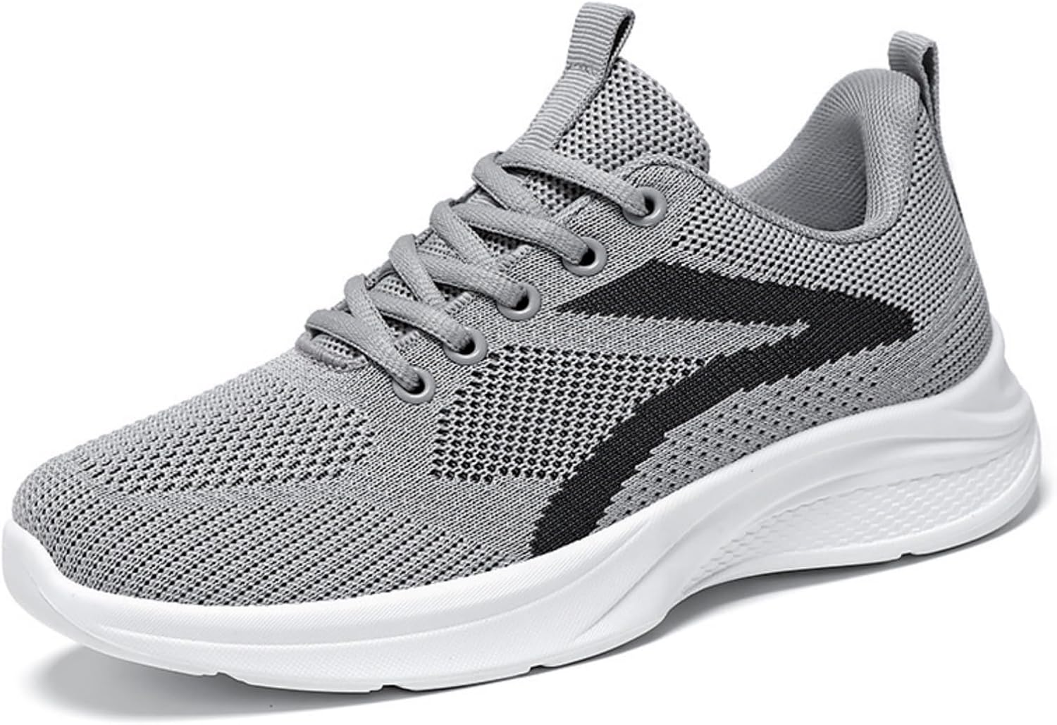 

Женские кроссовки для ходьбы с амортизацией, противоскользящие, с широкой носковой частью, спортивные легкие кроссовки с комфортной амортизацией для тренировок, спорта и бега Generic, серый