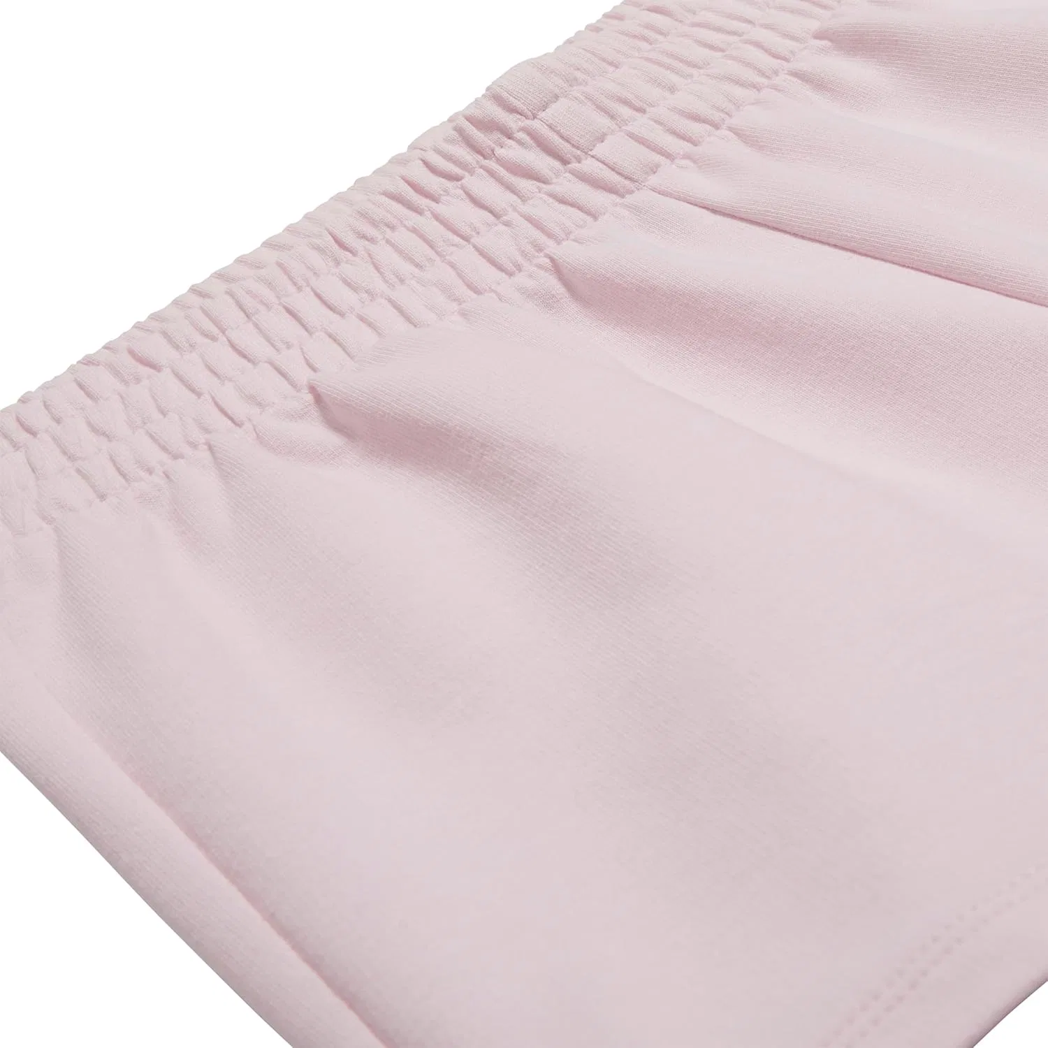 Детские шорты Puma из хлопка с французской махровой тканью, Light Pink/White — фото 4