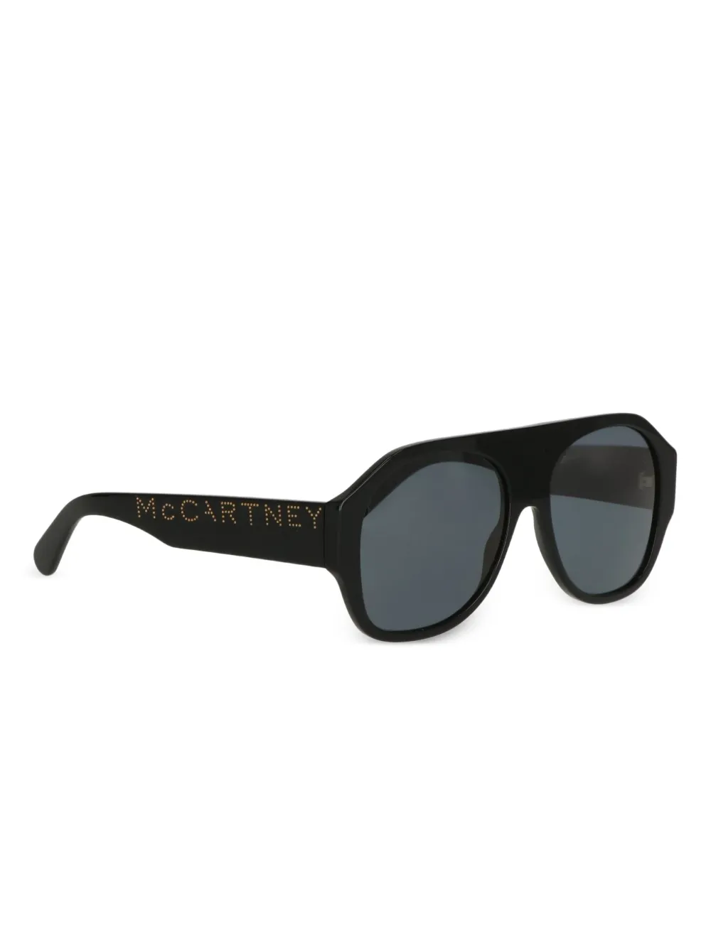 

Солнцезащитные очки с геометрическим логотипом Stella McCartney Eyewear, черный