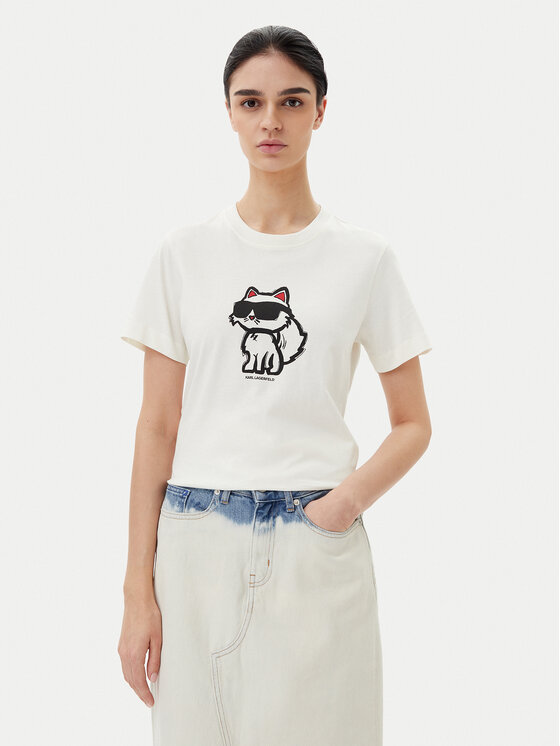 

Футболка обычного кроя A1W17128 Karl Lagerfeld, экрю