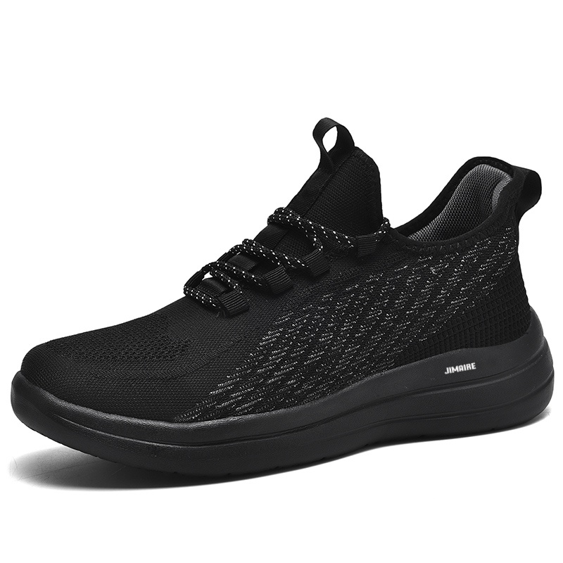 

King Jinmai Низкие повседневные мужские туфли Black Silver, цвет Black Silver