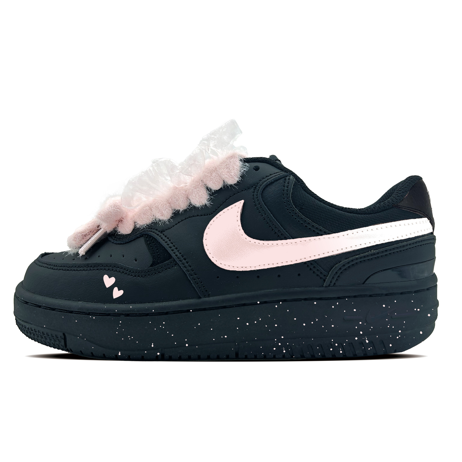 

Nike Кроссовки для скейтбординга Gamma Force Cool Pink Fleece, износостойкие, низкие, унисекс