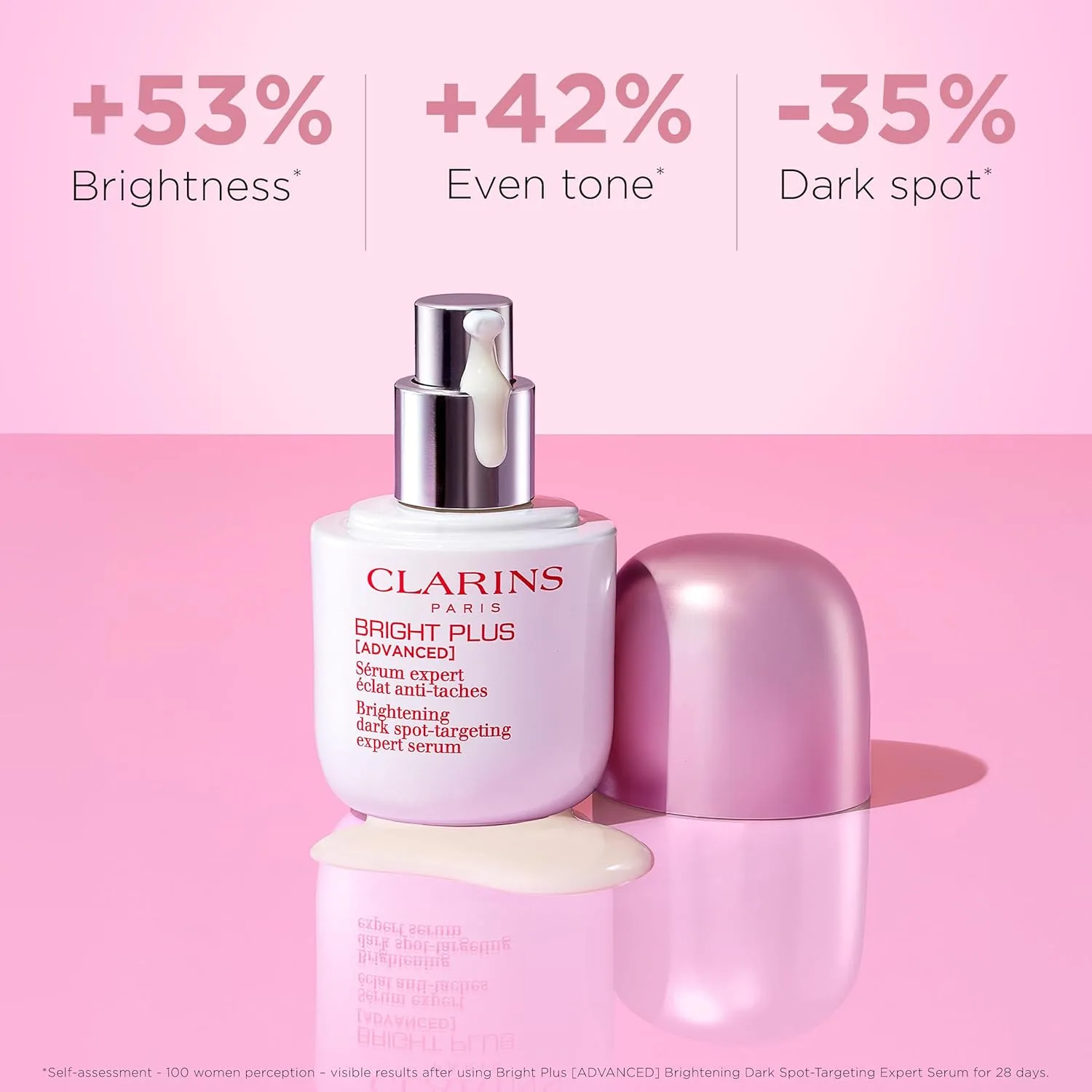 Сыворотка Clarins — Bright Plus | Заметно осветляет и придает сияние | Выравнивает тон кожи | Борется с, 30 мл — фото 2