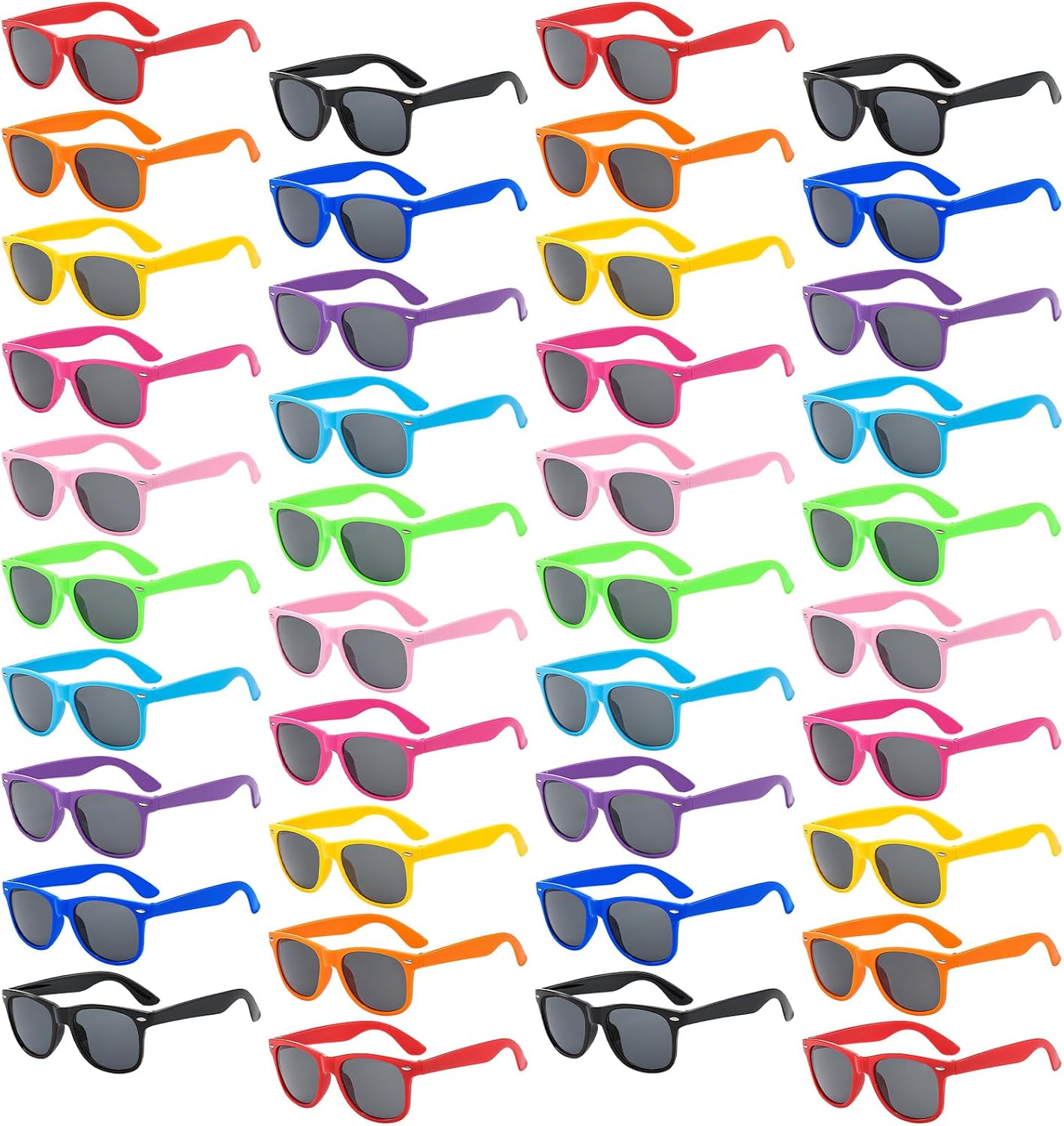 

SUNOVELTIES Набор из 40 солнцезащитных очков в стиле ретро, ​​классические модели, оптовая продажа, черные и белые очки, для женщин и мужчин, сувениры для вечеринок, Assorted Colors