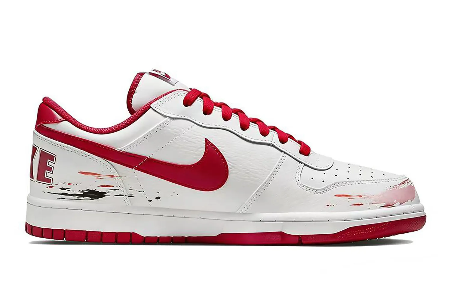 Nike Кроссовки для скейтбординга Big Enchanted Realm Danju Stunning, низкие, красные и белые — фото 4