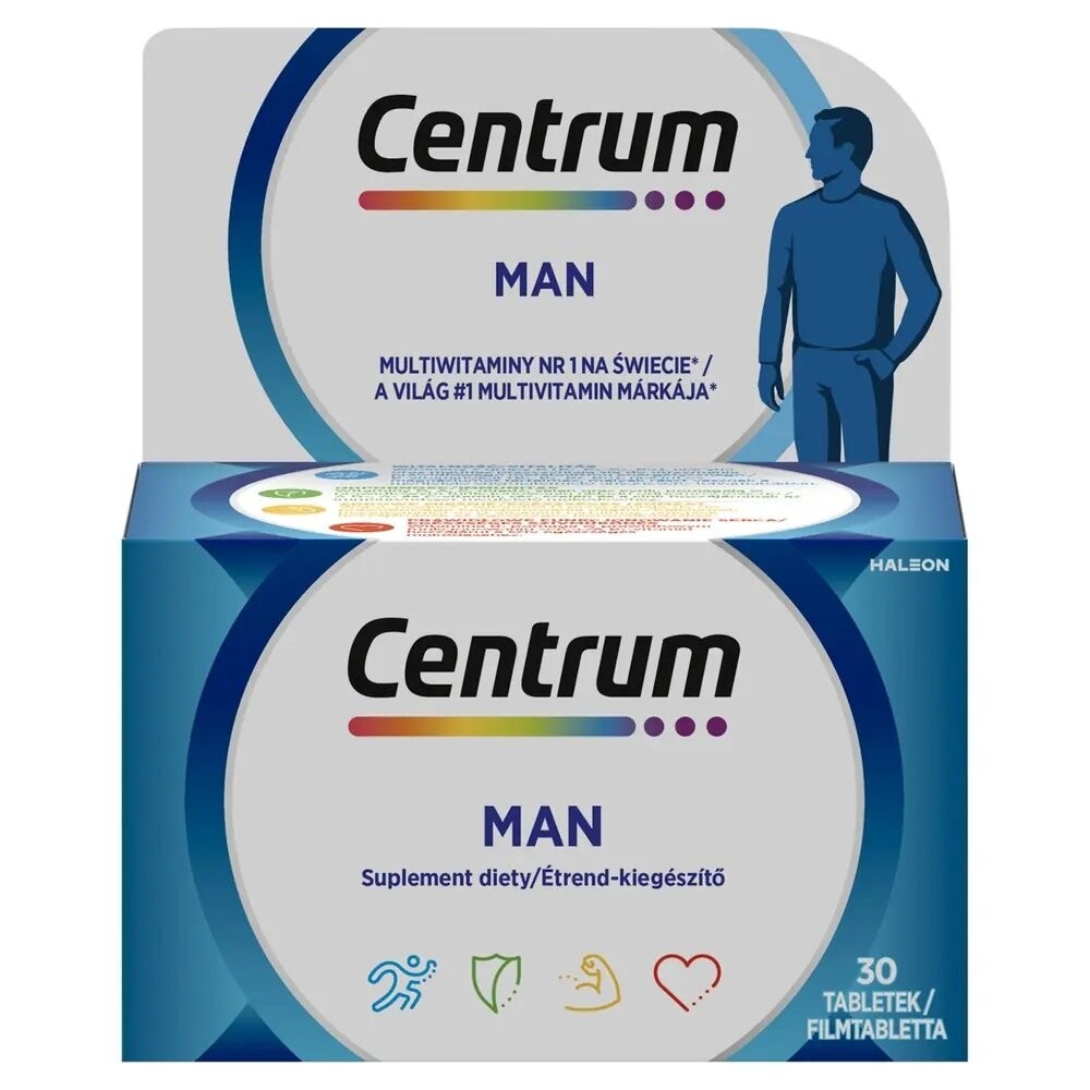 

Centrum, Биологически активная добавка «Мультивитамины для мужчин», 30 таблеток