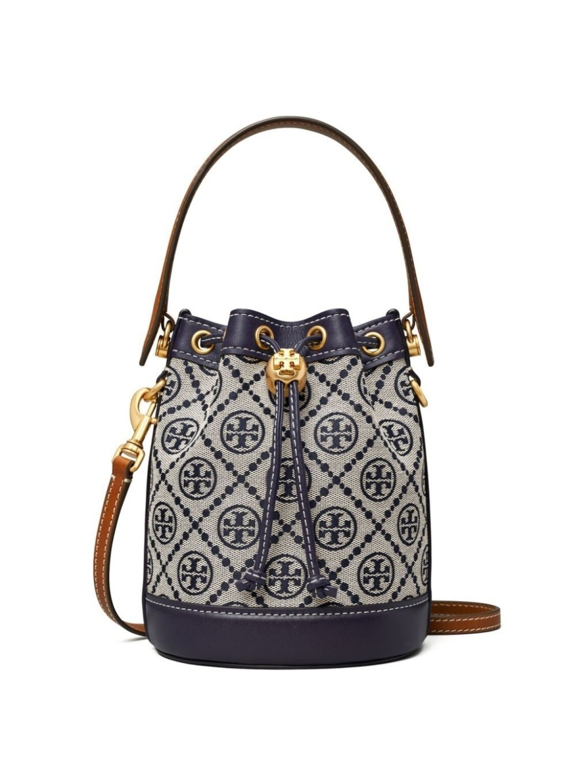 

Tory Burch сумка-ведро T Monogram, синий
