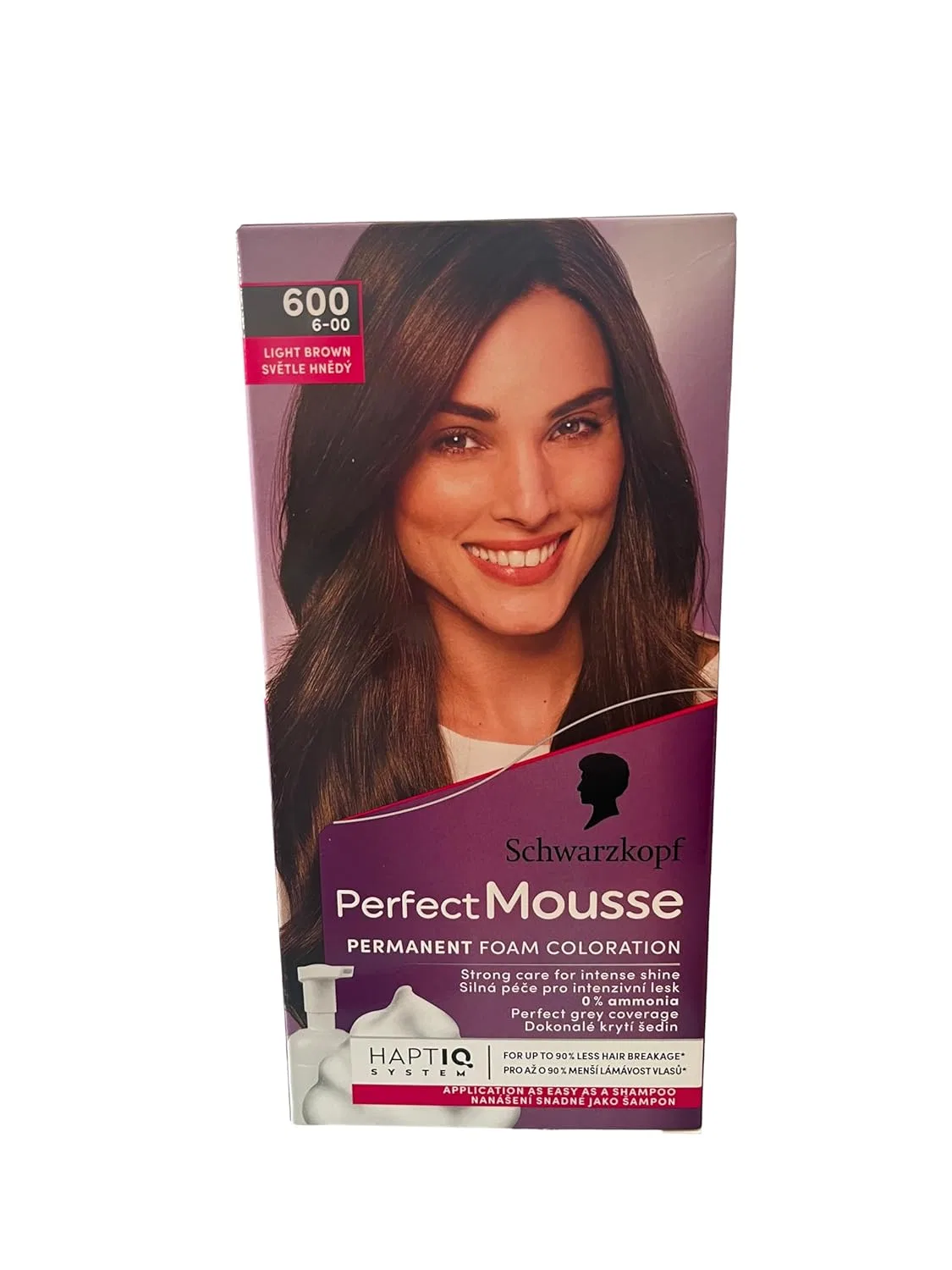 Стойкая краска-мусс для волос «Perfect Mousse» от Perfect Mousse, светло-коричневая, 3 штуки Perfect Mousse, 600 Light Brown