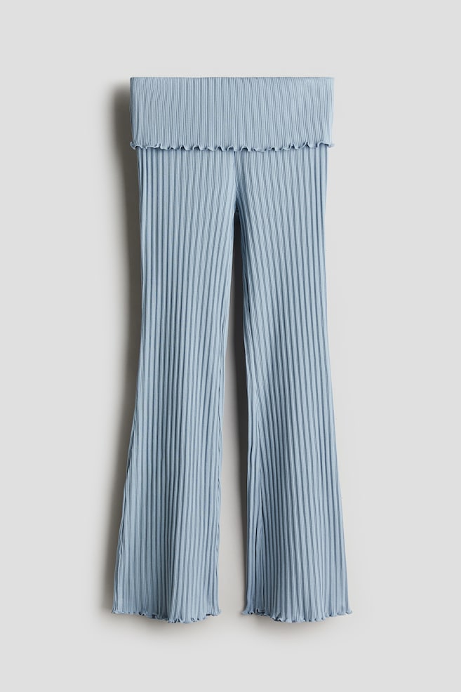 

Расклешенные брюки из джерси H&M, синий