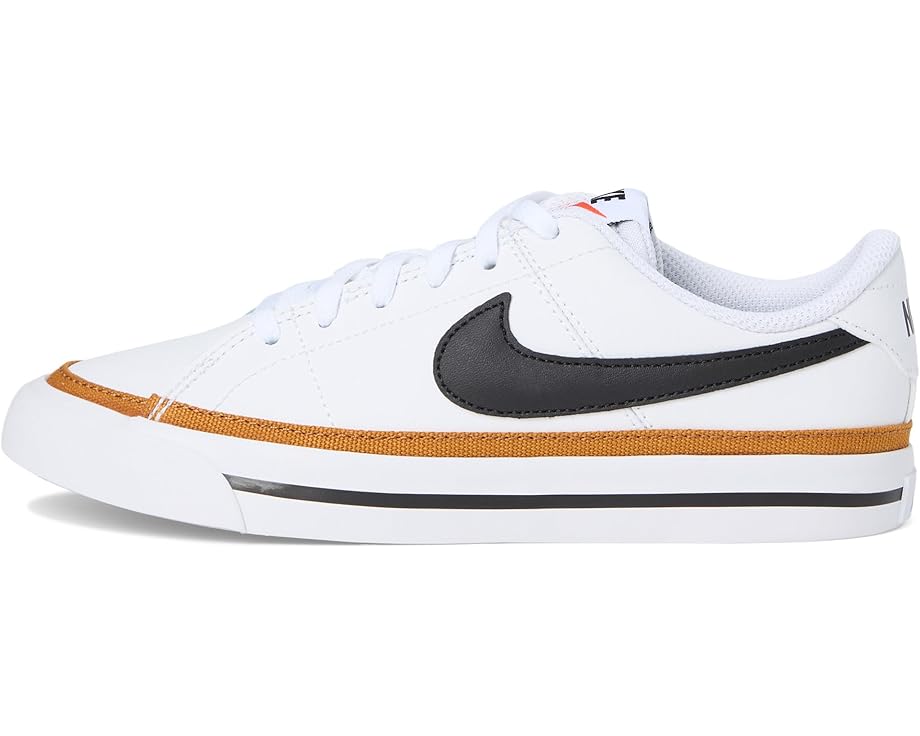Кроссовки Nike Kids Court Legacy, цвет White/Black/Desert Ochre/Gum Light Brown — фото 4