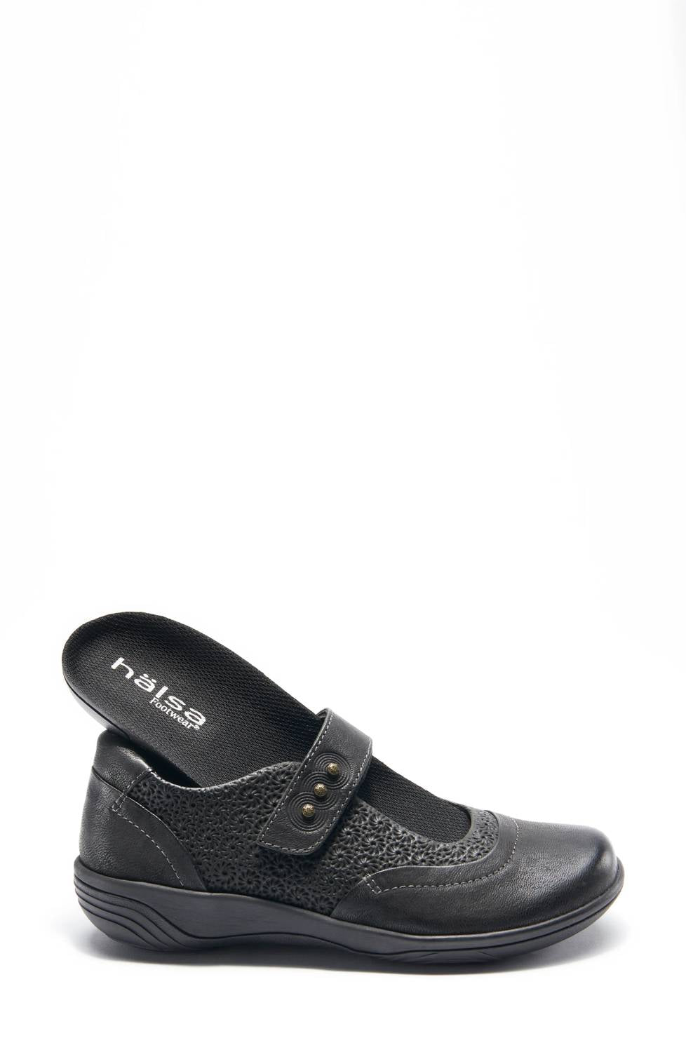 Женские туфли Aloe в стиле Mary Jane из черной кожи Halsa Footwear — фото 2